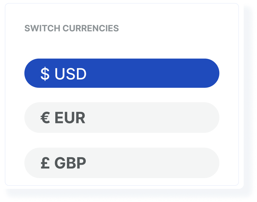 Switch currencies