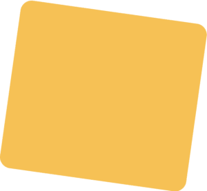 A plain yellow square shape with rounded corners on a transparent background.