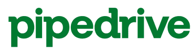 Green Pipedrive logo featuring the brand name in a modern font.