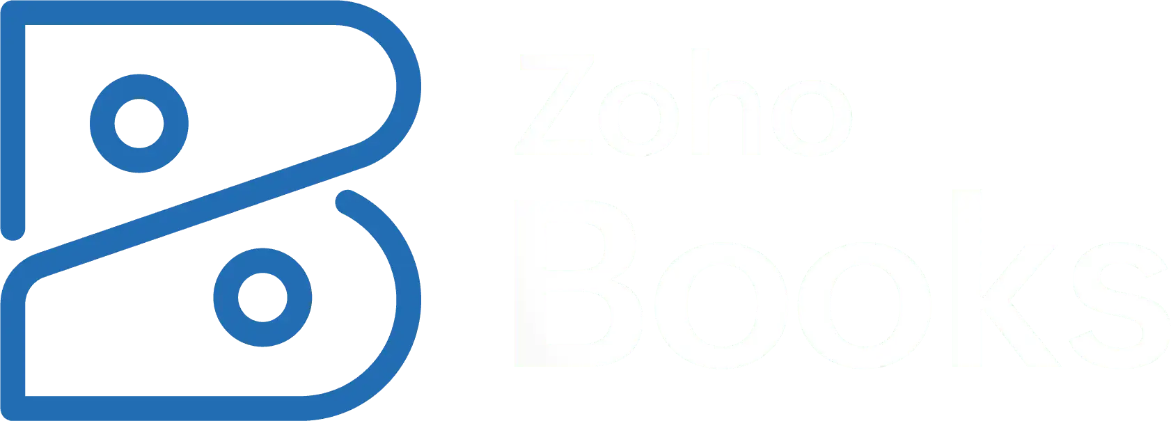 Logo of Zoho Books featuring a stylized letter B and the word Books in a modern font.