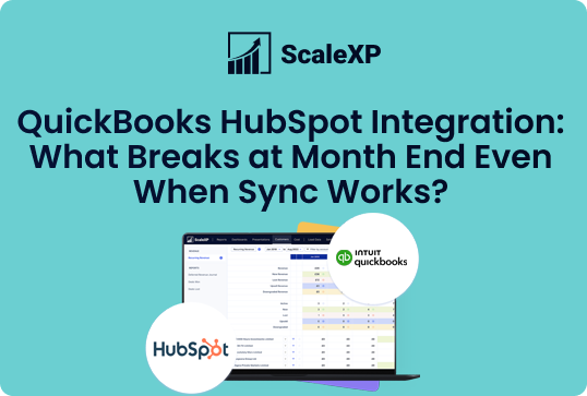 QuickBooks and HubSpot integration overview with a focus on month-end sync issues and solutions.