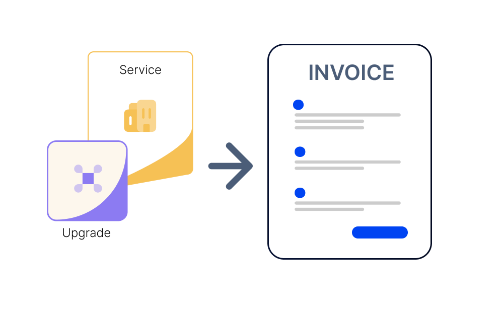 Automated invoicing screen showing HubSpot deal data converted into a Xero invoice