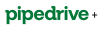 Pipedrive logo in green text on a transparent background.